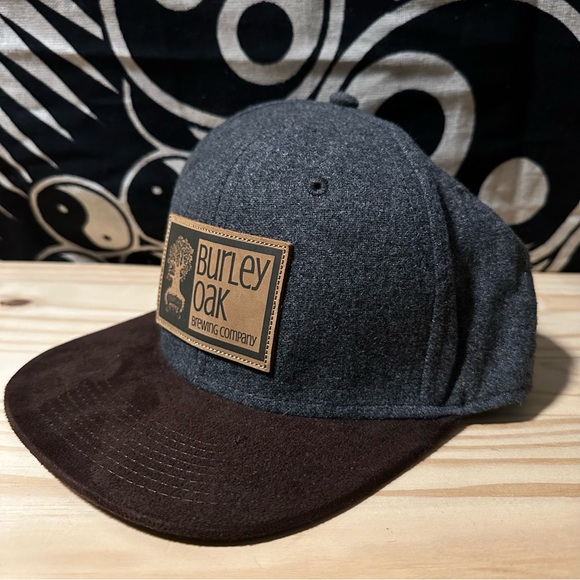Burley Oak Brewing Company Wool Suede Snap Back Hat - Picture 2 of 3